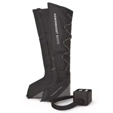 SHARPER IMAGE AIR COMPRESSION BOOTS SMALL/MEDIUM SIZE - BLACK