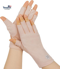 Women Fingless UV Protection Sunblock Gloves,Outdoor Non-Slip Driving-Gloves for