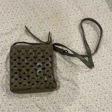 Universal Thread Olive Woven Crossbody Bag With Gold Hardware, Inner Pockets