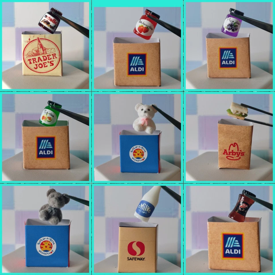 Miniature Dollhouse Accessories / 20 RANDOM BAGS WITH ACCESSORIES - Image 2 of 4