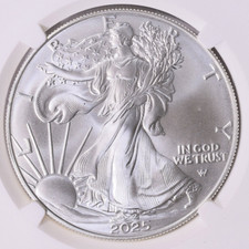 2025 1 Oz American Silver Eagle Coin-with Capsules 2025 1 Oz American Silver Eagle Coin-with Capsules