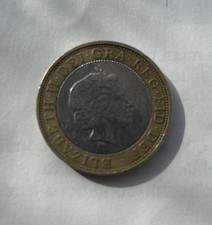 Monedas de 2 libras de la reina Isabel II raras coleccionables