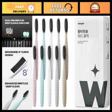Extra Large Charcoal Toothbrush - 1.6" Wide Head, 4000 Bristles, Odor Control, 1