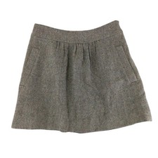 J.Crew Factory Tweed Wool Blend Mini Skirt Pleated Academia Schoolgirl Women's 6