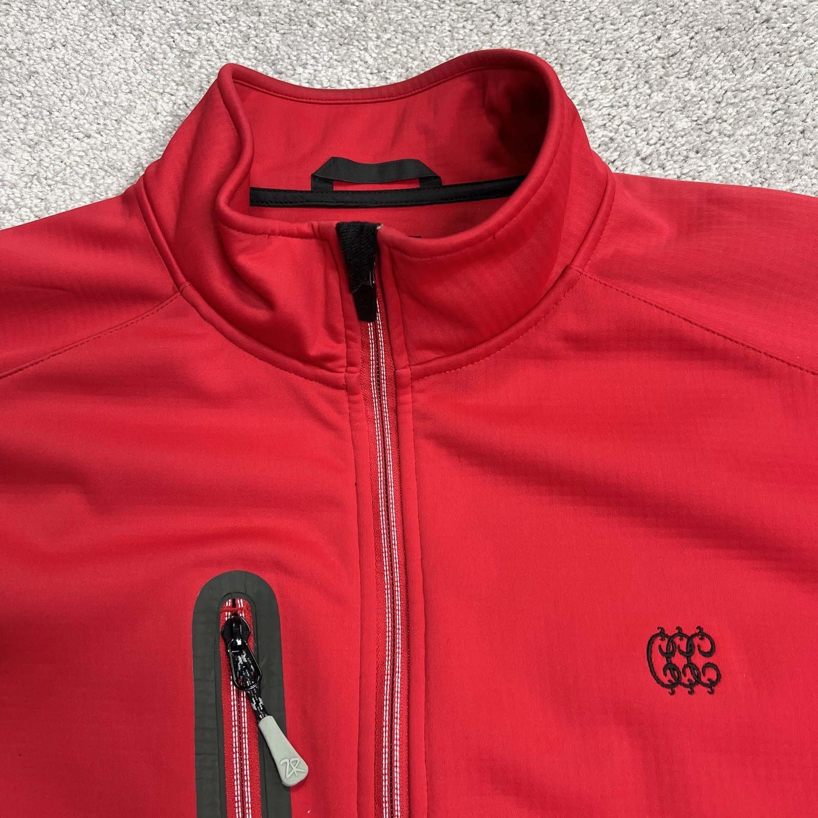 Zero Restriction Jacket Men Large Red SoftShell F… - image 3