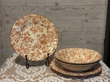 Nikko Fine Tableware “Misty” Patern Ceramic Plates and Bowls With Floral Design 