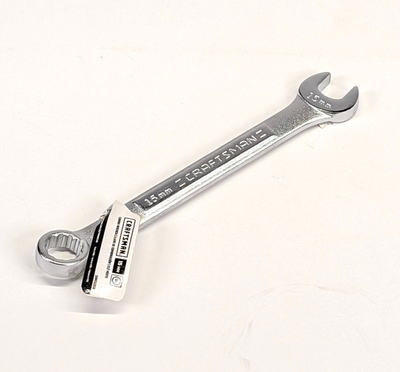 #ad Craftsman 15mm 12pt Combination Wrench Metric Open Box End USA $8.99