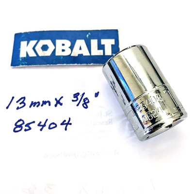 KOBALT  13  mm  x   3/8'' Dr   Socket  6 Point  #85404 -  Free USA  Shipping