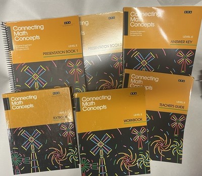 SRA Connecting Math Concepts Level E  Bundle Set Teacher And Student -6 Books