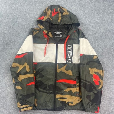 Five. By. Five By Master Piece Mens Jacket M Camo with White Panels Camouflage
