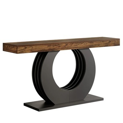 Long Industrial Console Table Entryway Table