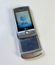 LG Shine CU720 Slider Phone Silver AT T Powers On 