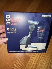 Dollar Shave Club Razor Cover Shave Butter Handle 6-Blade Cartridges Shaving Set