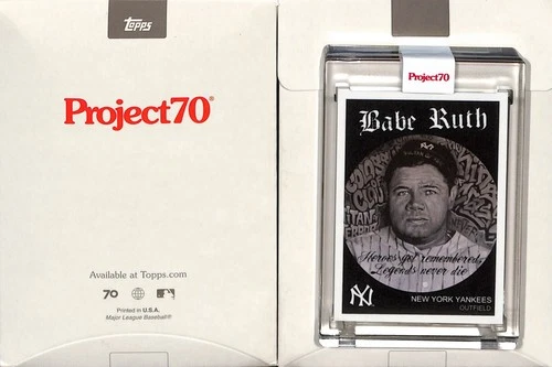 2021 TOPPS PROJECT 70 #256 1959 BABE RUTH - NEW YORK YANKEES - JONAS NEVER