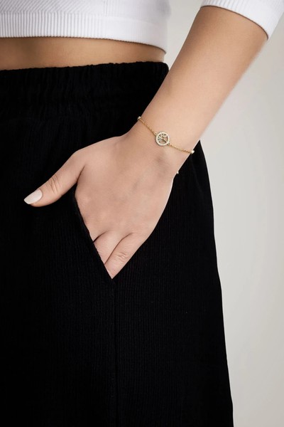 Alternate view of Tree Life Bracelet For Women 18k Gold Plated 19cm Spiritual Gift Jewelry