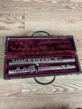 Very Nice Ambassador Silver Flute With Case F. E. Olds