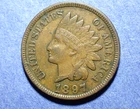 1897 Indian Cent  XF+
