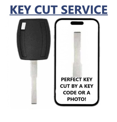 KEY CUT SERCICE + H94-PT Transponder Chip Key D63 80 Bit For 2011 - 2020 Ford