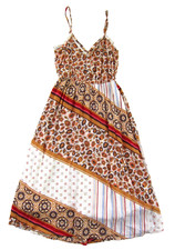 American Eagle Aerie Pink Floral Cotton Empire Midi Tank Sun Slip Dress Size XS