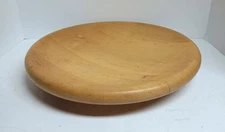 Manzoni Pietro for Vietri Wood Footed Bowl Italy Bergamo Handmade 16.5in