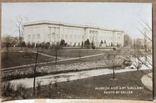 1910s Reading PA, Museum & Art Gallery, Berks County, RPPC Real Photo Postcard