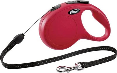 Flexi Hundeleine New Classic S Länge: 8m Rot Rollleine Gurtleine Seilleine