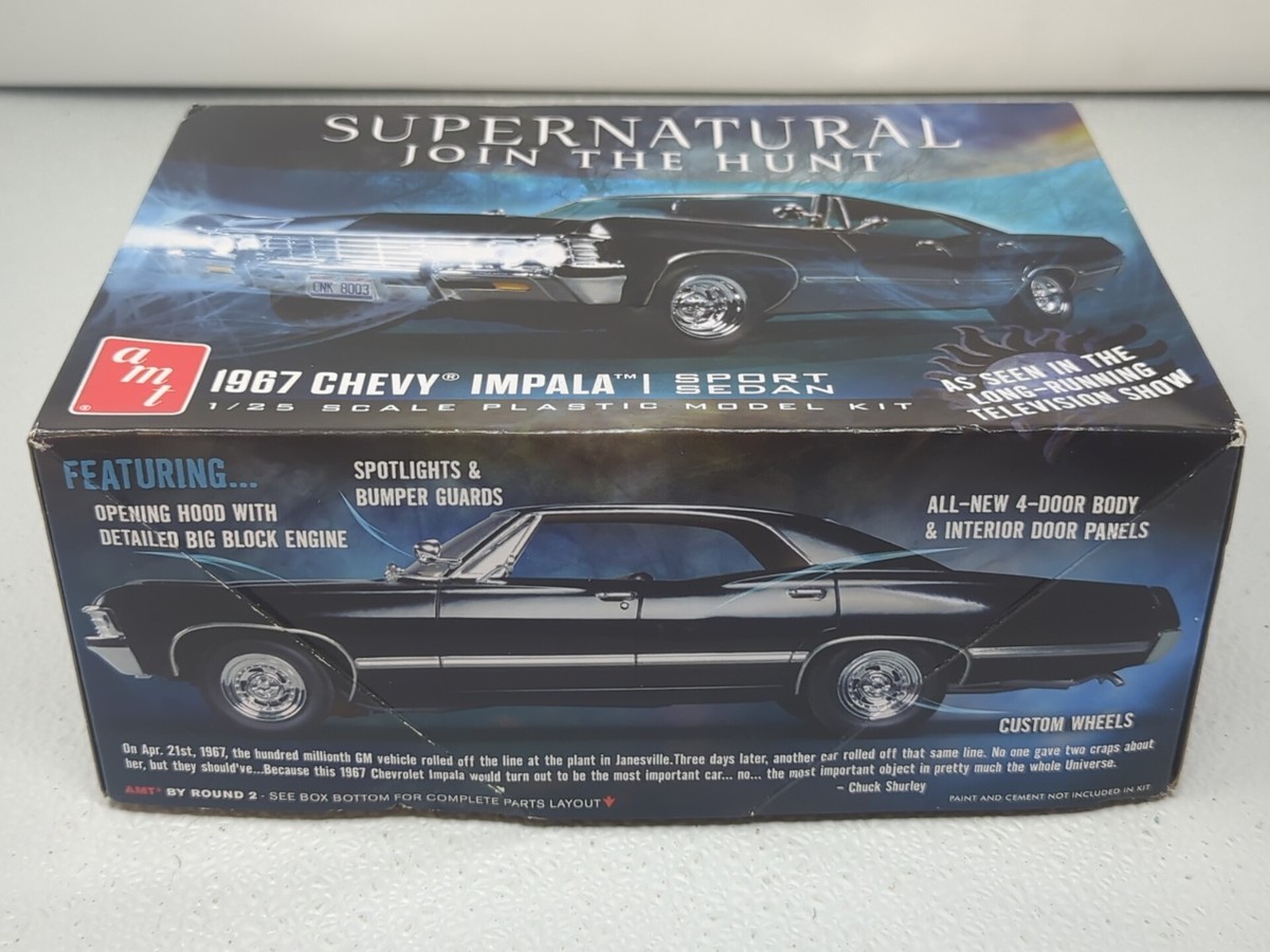 1967 Chevy Impala Supernatural 1/25 Scale Plastic Model Kit Round