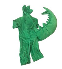 Green Dinosaur Kids Costume Handmade Corduroy Material Fits Roughly 7-10 yrs