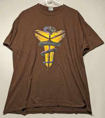 Kobe Bryant Mamba Mentality Black Mamba Men s XL Port & Company Brown T-Shirt