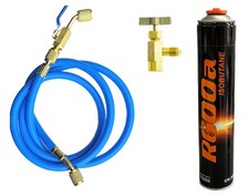 R600a K&auml;ltemittel Isobutan 750 ml /420 g 1 bis 12 Dosen optional Reparaturset