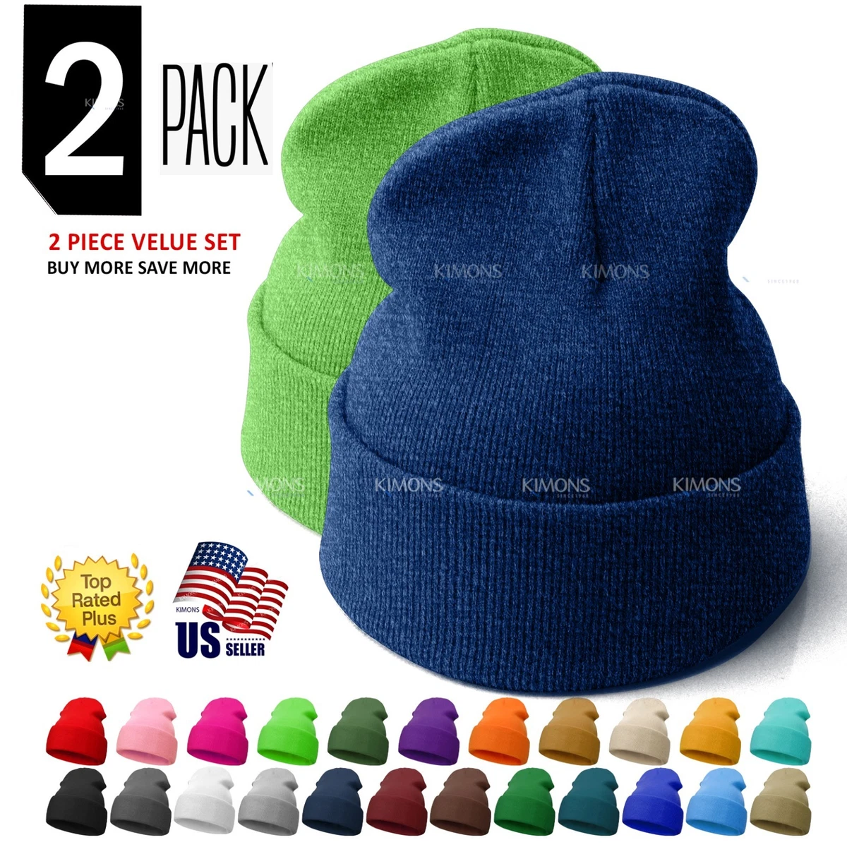 Gorro De Invierno De Tejido Lanudo Para Hombre - Estilo Beanie Hipster, Talla única, Marca PA