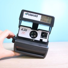 Polaroid 636 Autofocus Instant Camera Fully Working Vintage Retro Illustrated