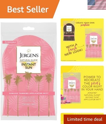 Natural Glow Body Applicator Mitt for Flawless, Streak-Free Tanning - Reusabl...