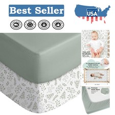 Ultimate Comfort Baby Crib Sheets - Super Soft Microfiber, 28x52in, 2 Pack