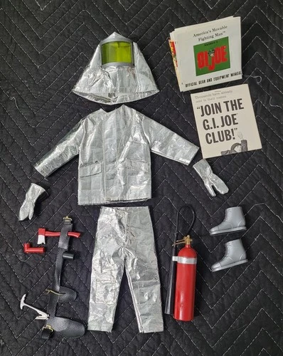 1964 GI Joe Crash Crew Outfit Set Firefighter, Vintage, Hasbro. READ!