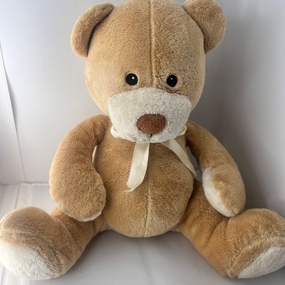 CUDDLE CREW Asda Vintage süßer Teddybär weiches Plüschtier Kuscheln braune Schleife 17 Zoll
