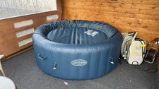 Outdoor Whirlpool Aufblasbar Rund Blau Lay-Z-Spa Milan Mit W-lan