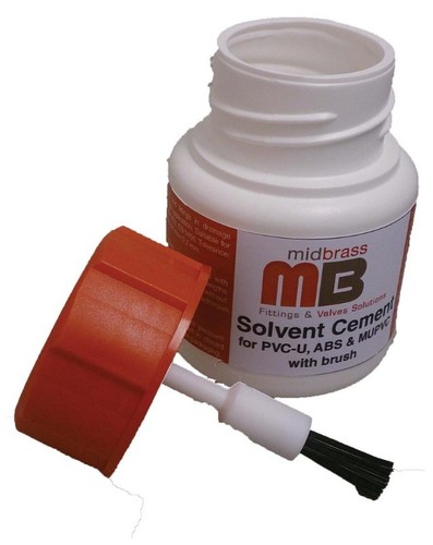 Solvent Weld Cement Pipe Glue With Brush In Cap For PVC ABS 125ML OR 250ml Tub - Picture 2 of 8