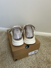 UGG Beige Suede Slip-On Mary Jane Shoes US 5 Hook Loop Cushioned WORN ONCE