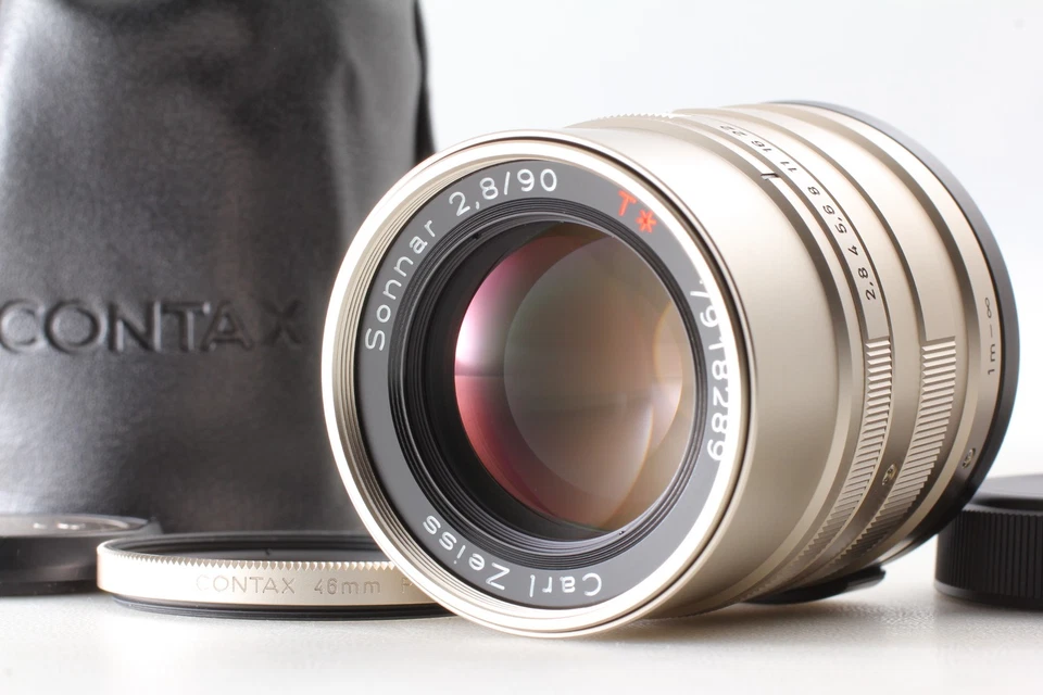 Case [Top MINT] Contax Carl Zeiss Sonnar T 90mm F2.8 Lens for G1 G2 From JAPAN - Image 2 of 4