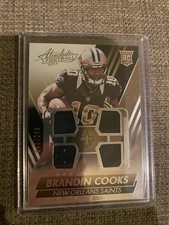 2014 Panini Absolute Brandin Cooks Quad Player Worn Patch Rc /299 #BC Saints B1