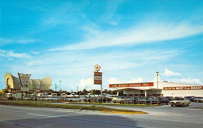 #ad 1972 FL Bradenton Jim Boast Dodge Dealership Unp Mint Postcard A38 $14.99