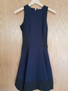ted baker navy and gold dress