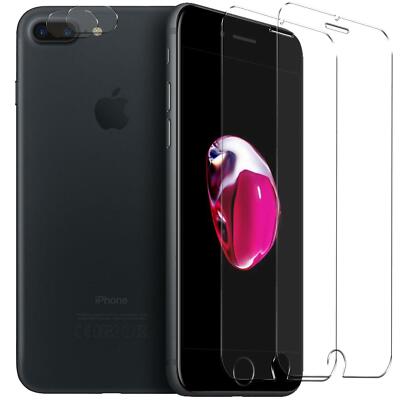 Schutzfolie für iPhone 7 Plus / 8 Plus Schutzglas 2x Kamera Folie Gorilla Glas