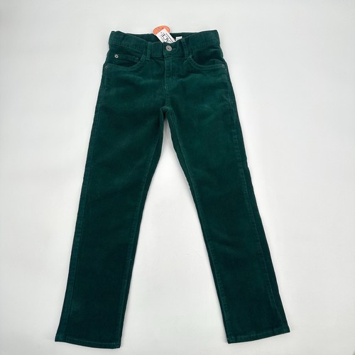 Childrens Place Corduroy Pants Boys 7 Kid Spruce Green Slim Stretch 5 Pocket NEW - Picture 2 of 10