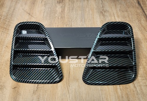 UK VERKÄUFER für 16+ FIAT 500 ABARTH 595 695 CARBON EFFEKT RÜCKLICHT LAMELLENLEISTEN - Bild 2 von 13