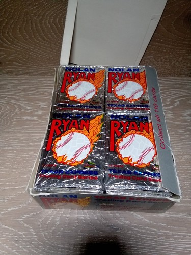 1991 Nolan Ryan Texas Express Trading card Wax Packs 33ct Partial Box 3 Missing - Picture 3 of 5