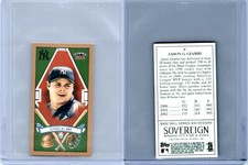 2003 Topps 205 SOVEREIGN GREEN Mini Parallel Jason Giambi #8b Partial Jacket