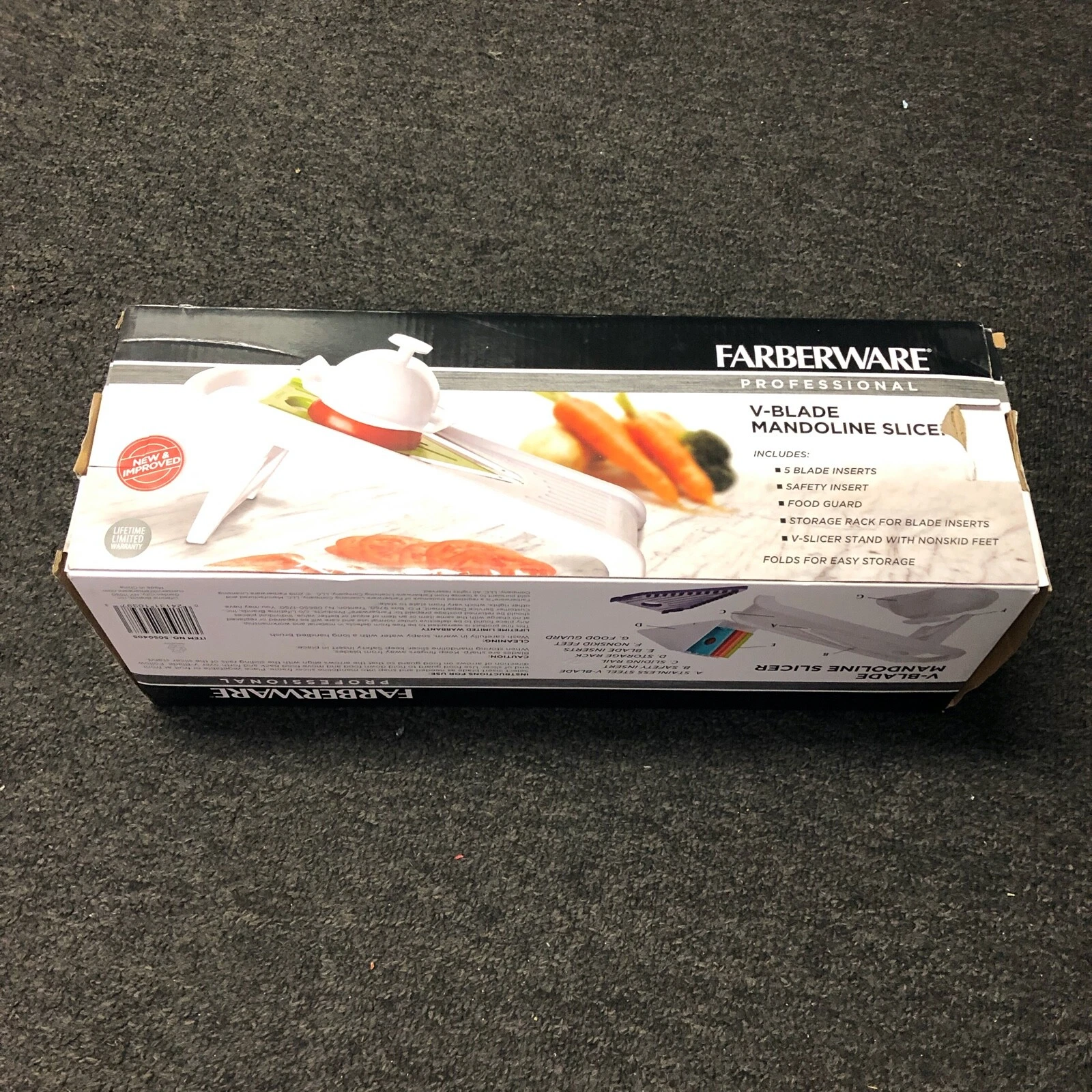 Faberware Professional Mandoline Slicer 5 Blades Set Vegetable slicer