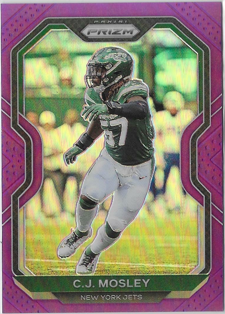 2020 Panini Prizm - C.J. Mosley #34 Purple Prizm /125 for